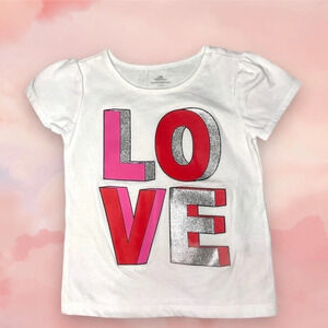 Sparkly red and pink love shirt/ Valentine’s Day
